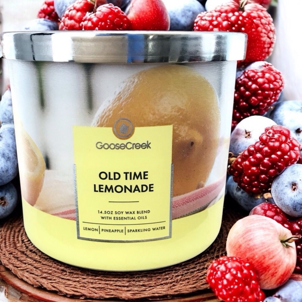 🆕40+ Hrs Old Time Lemonade 3 Wick Candle